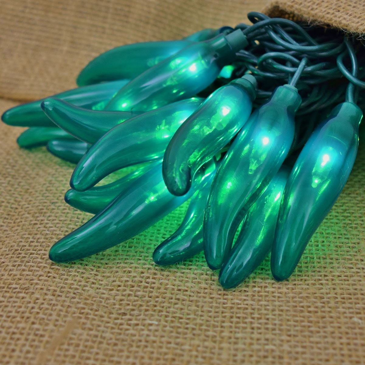 35 Count Green Chili Pepper String Lights