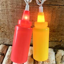 Ketchup/Mustard Party String Lights