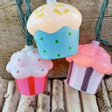 Cupcakes Party String Lights Set