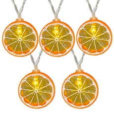 Orange Party String Lights - Battery Operated  PF-600308