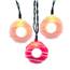 White/Pink Donut String Lights Set UL4354