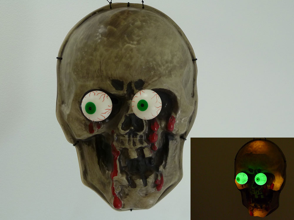 creepy eyes skull halloween windowdoor hanging light