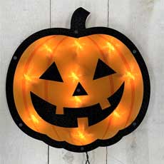 Halloween Jack-O-Lantern Shimmer Window Décor  PD-128221