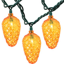 Pinecone Party String Lights - 10-Count DE-65067