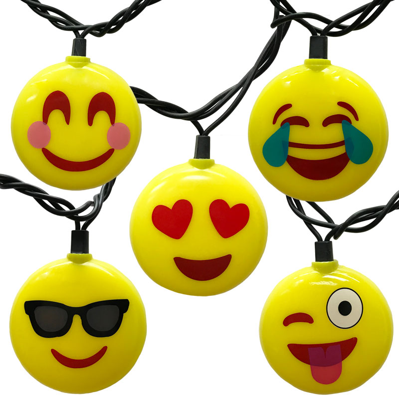 Emoji Party String Lights - 10 Lights