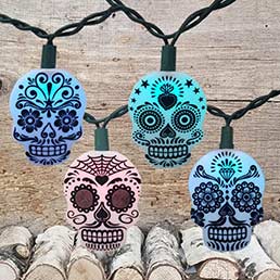 Day of the Dead Sugar SkullLights HW1665