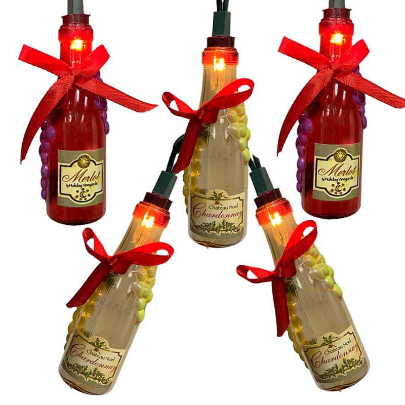 importere på den anden side, Identitet Wine Bottle with Bows Party String Lights