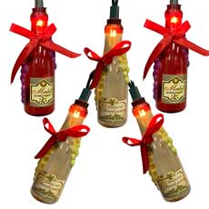 Wine Bottle with Bows UL4277