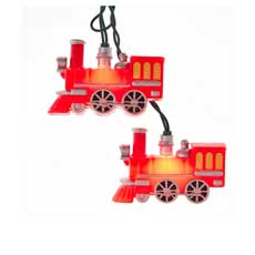 Red Train Light Set - 10 Lights UL4356