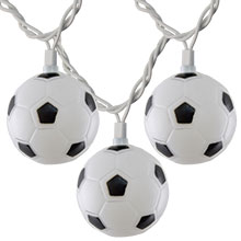 Soccer Ball Party String Lights - 10 Lights DE-70211