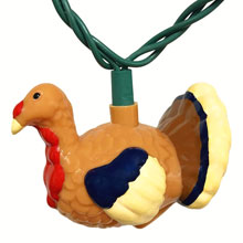 Thanksgiving Turkey Party String Lights - Jazzy Jake HB-1665