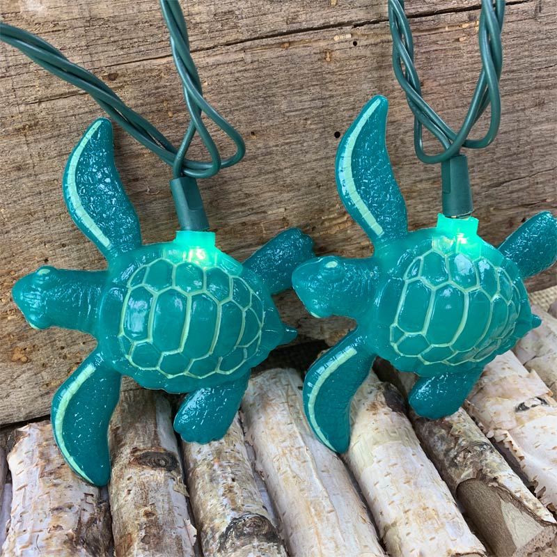Teal Sea Turtle Novelty Party Lights 10 Turtle String Lights Sea Turtles