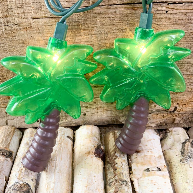 Outdoor Tropical Palm Tree String Lights - Palm Tree Patio String Lights