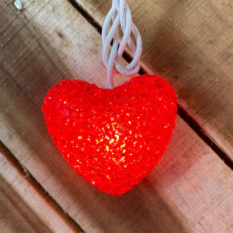 Red Heart Valentine's Day Beads for Your Sweetheart