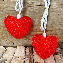 Valentines day Heart String Lights