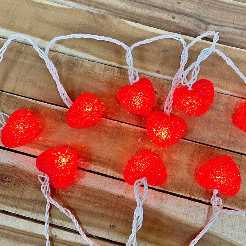 Valentine s day Heart String Lights