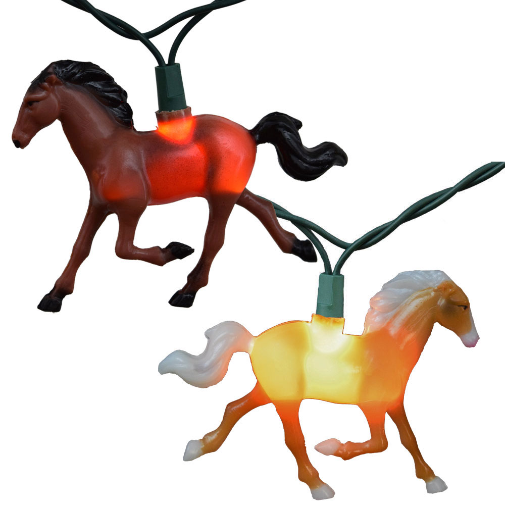 running horse party string lights animal string light strands sets