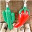 Chili Peppers & Cactus Party String Lights
