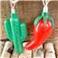 Chili Peppers & Cactus Party String Lights