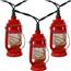 Red Railroad Lantern Party String Lights