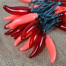 Red/Pink Chili Pepper Lights - 50 Lights  CN-35PKR