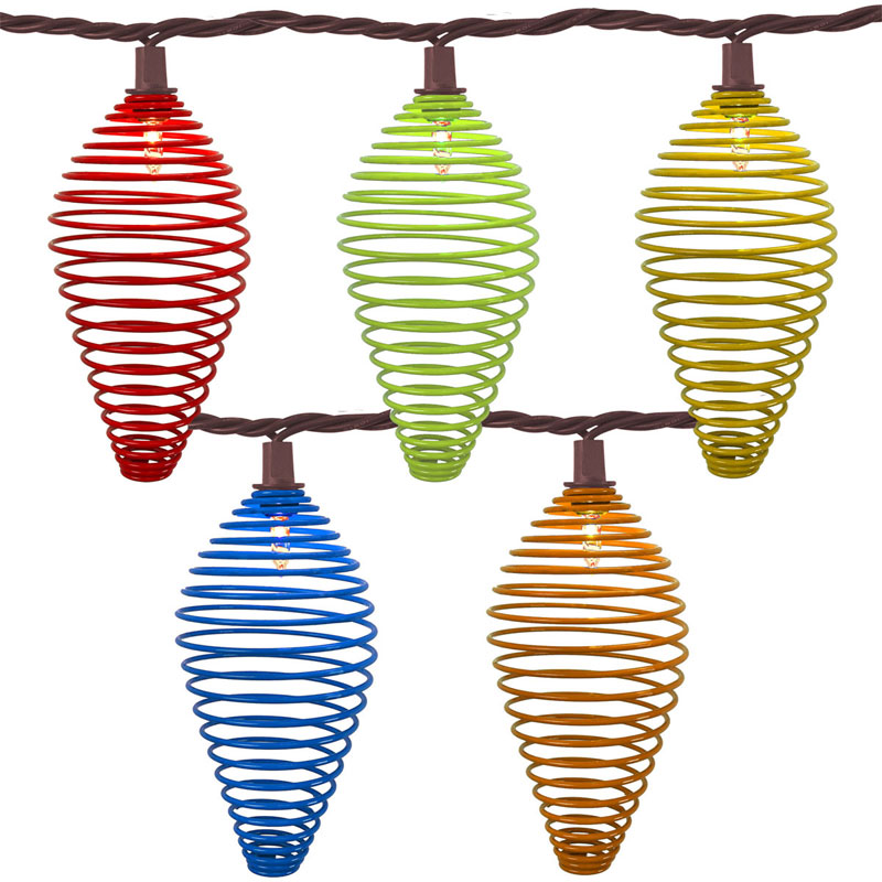 Multi Color Metal Spiral Tear Drop Strin Lights 10 Multi Color Wire Tear Drop Patio Lights