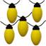 Yellow Holiday 10 Globe String Lights - Black Wire