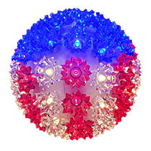 7.5" Patriotic Hanging Starlight Sphere