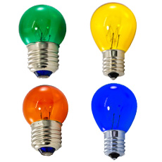 S11 Clear & Colored Light Bulbs