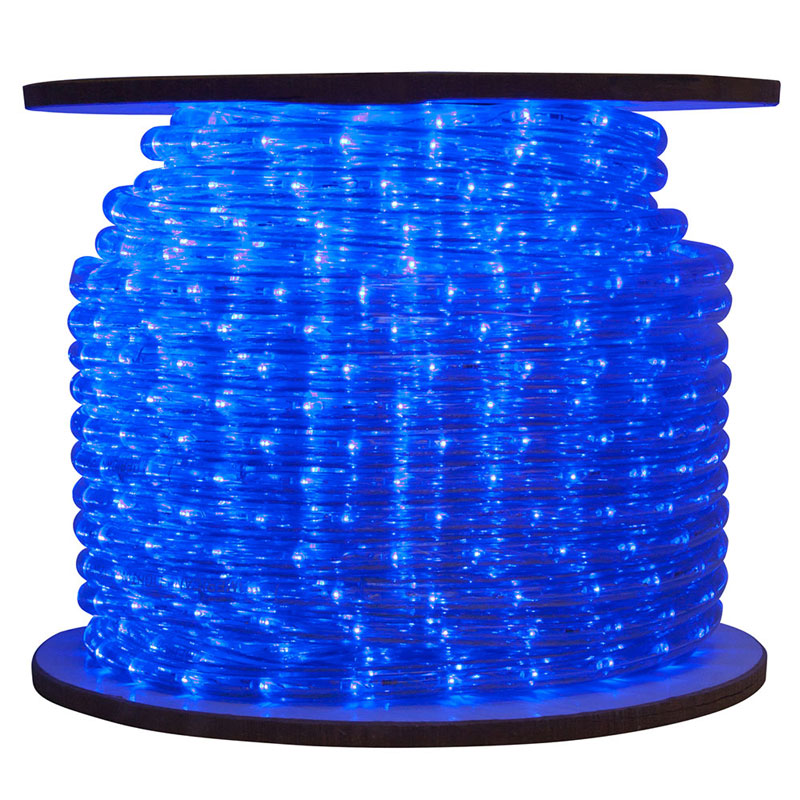 blue LED commercial bulk rope light reel