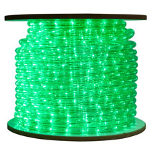 Green Bulk LED Rope/Tube Light Reel - 150'