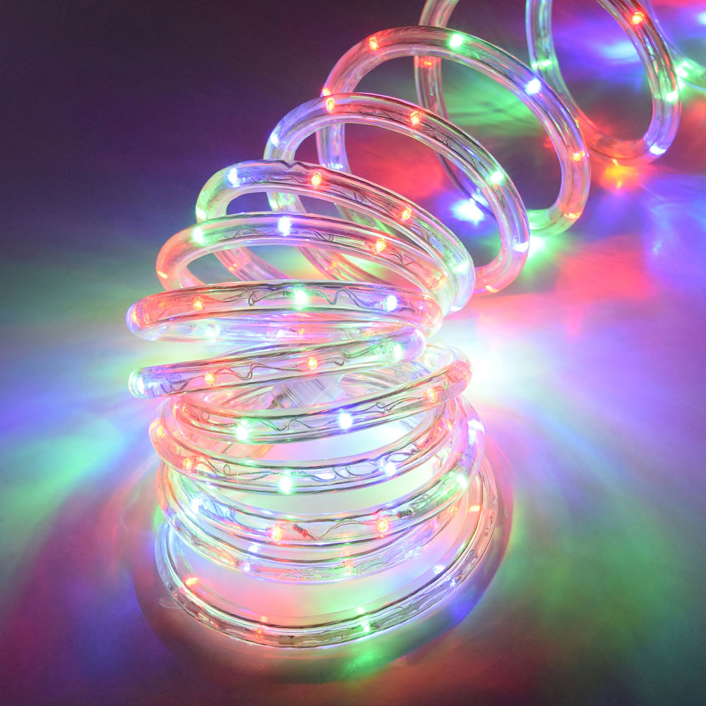 150 Feet Blue LED Rope Light, 1/2 Inch, 1656 LEDs With Accessories For Indoor/Outdoor