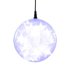 6" Battery-Operated Starfire Sphere Light - Cool White