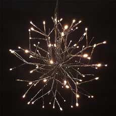 Warm White Starburst Spritzer Firework Light - 16" 96L  HB-TJM-16WW