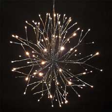 Warm White Starburst Spritzer Firework Light - 20" 128L  HB-TJM-20WW