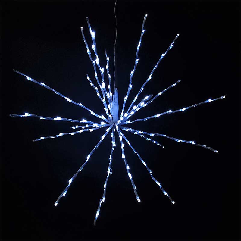Cool White Starburst Spritzer Firework Light - 24
