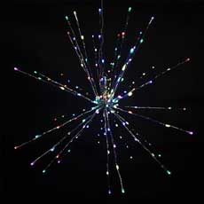 Color Changing Starburst Spritzer Firework Light - 24" 160L  HB-TJM-24BRRGB