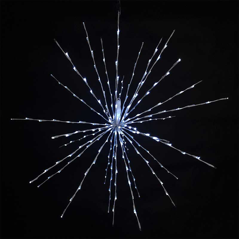 Cool White Starburst Spritzer Firework Light - 36
