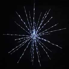 Cool White Starburst Spritzer Firework Light - 36" 240L HB-TJM-36BRCW