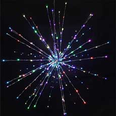Color Changing Starburst Spritzer Firework Light - 18" 120L  HB-TJM-18BRRGB