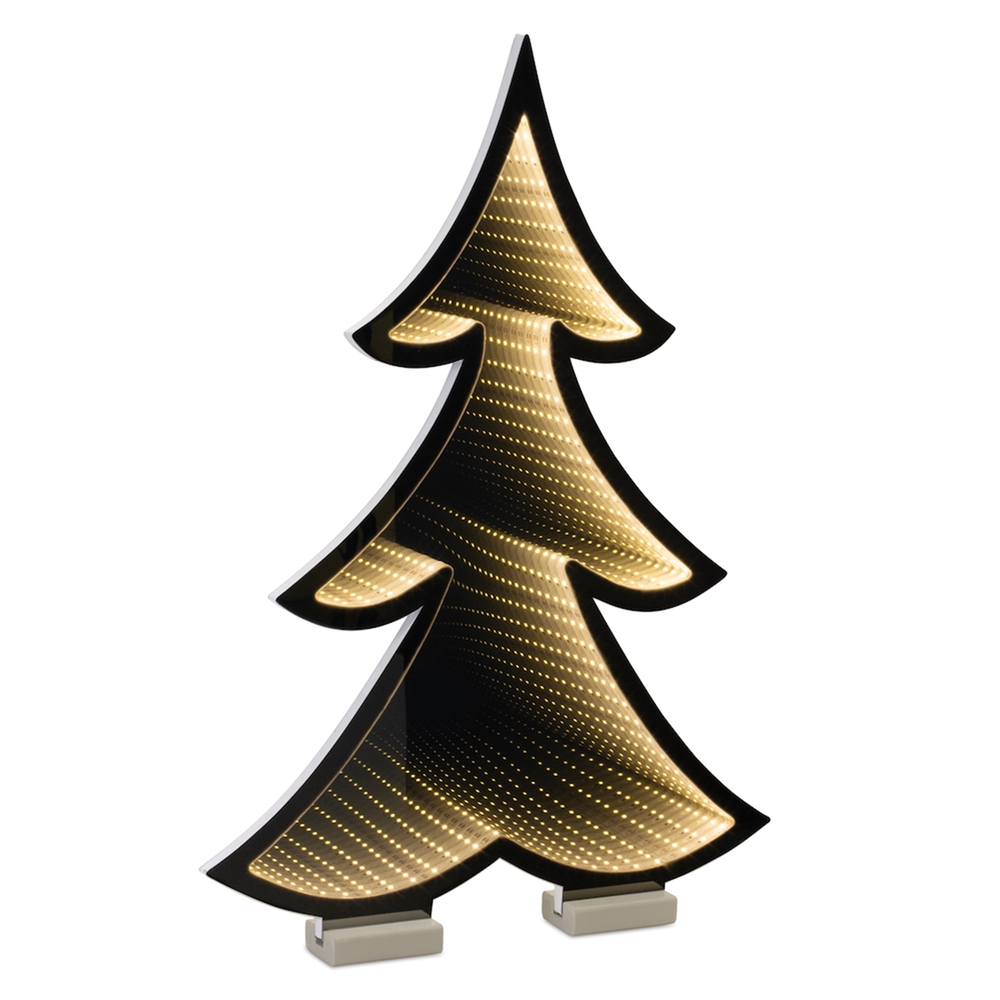 EKKOLIGHT® Christmas Tree LED Infinity Light Display with UL Plug - 24.5" Acrylic Holiday Decoration 90054DS