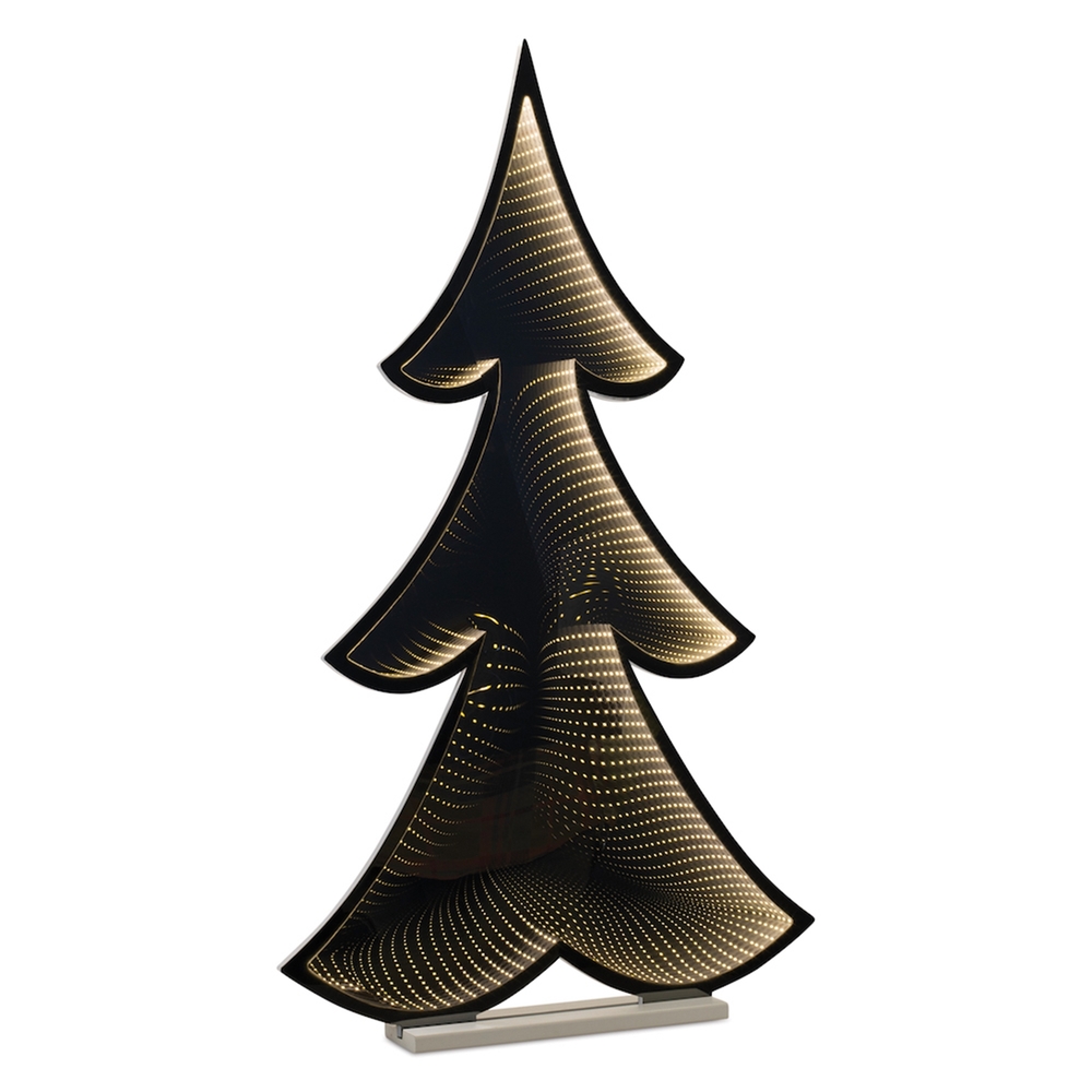 EKKOLIGHT® Christmas Tree LED Infinity Light Display with UL Plug - 46" Acrylic Holiday Decoration 90057DS