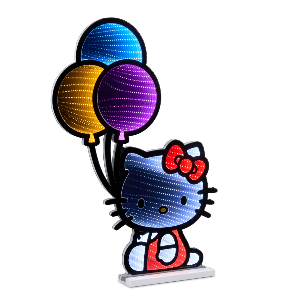 EKKOLIGHT® Hello Kitty Balloons LED Infinity Light Display with UL Plug - 24" Acrylic Christmas Decoration 99001DS