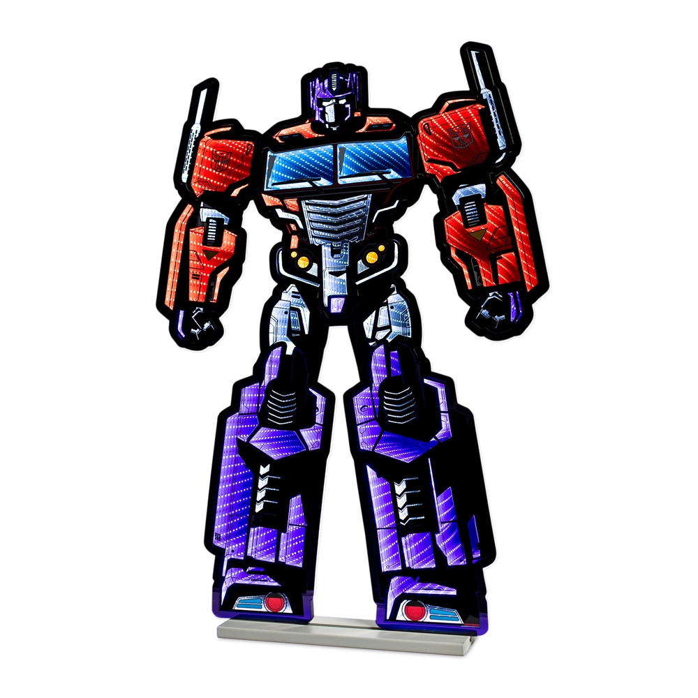 EKKOLIGHT® Hasbro Transformers Optimus Prime 36" LED Infinity Light Acrylic Plug-In Display 99102DS