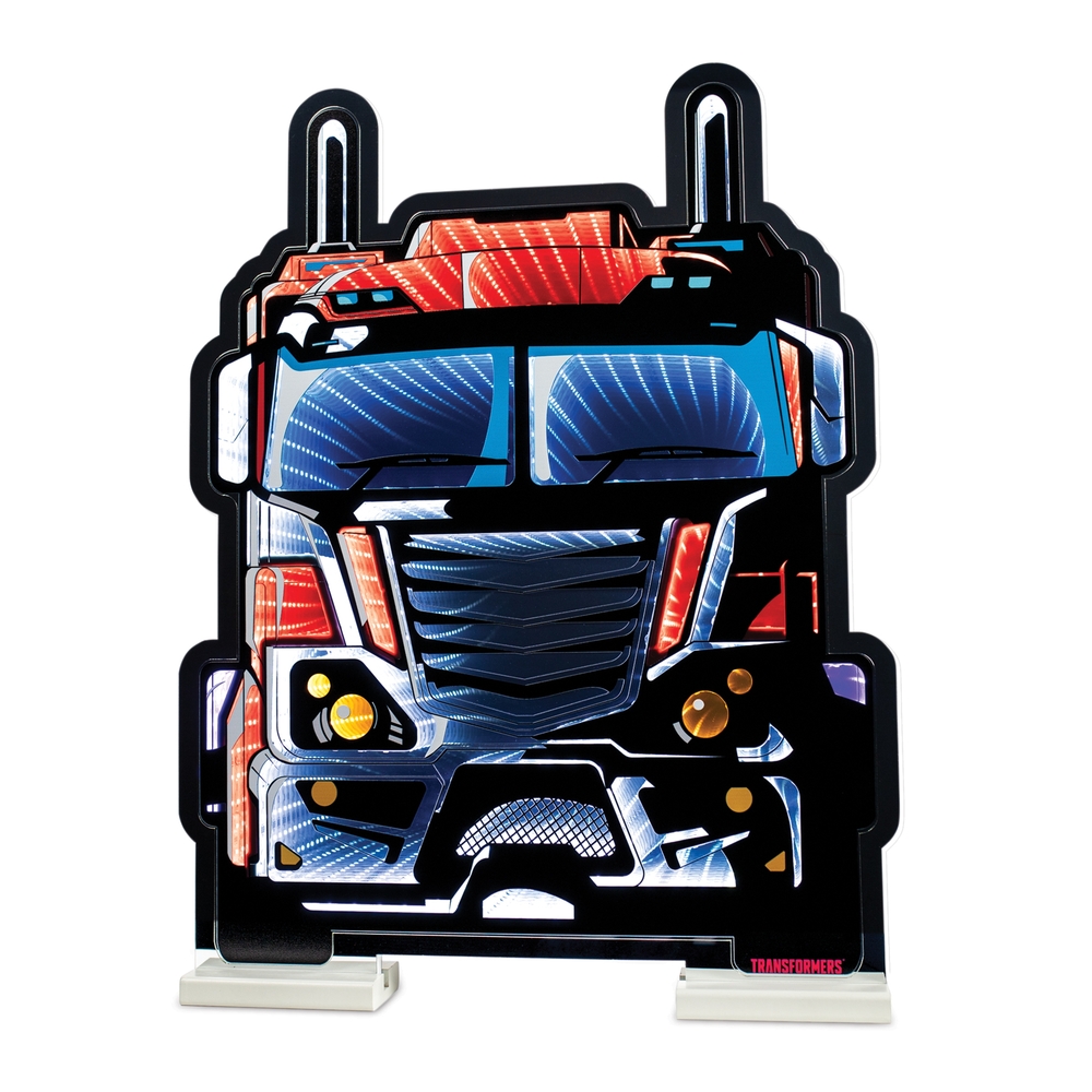 EKKOLIGHT® Transformers Optimus Prime Vehicle Mode 23" LED Infinity Light Acrylic Plug-In Display 99105DS
