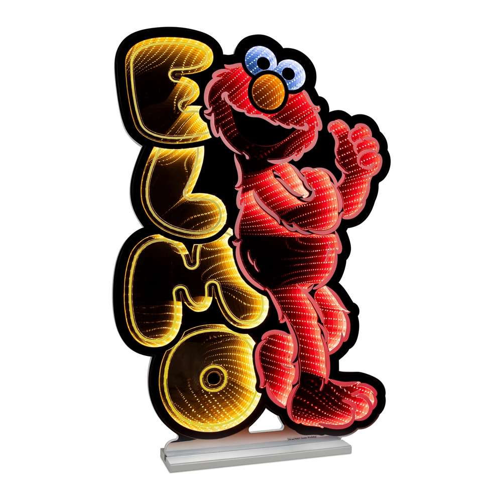 EKKOLIGHT® Sesame Street Elmo LED Infinity Light - 35" Acrylic Plug-In Decor 99152DS