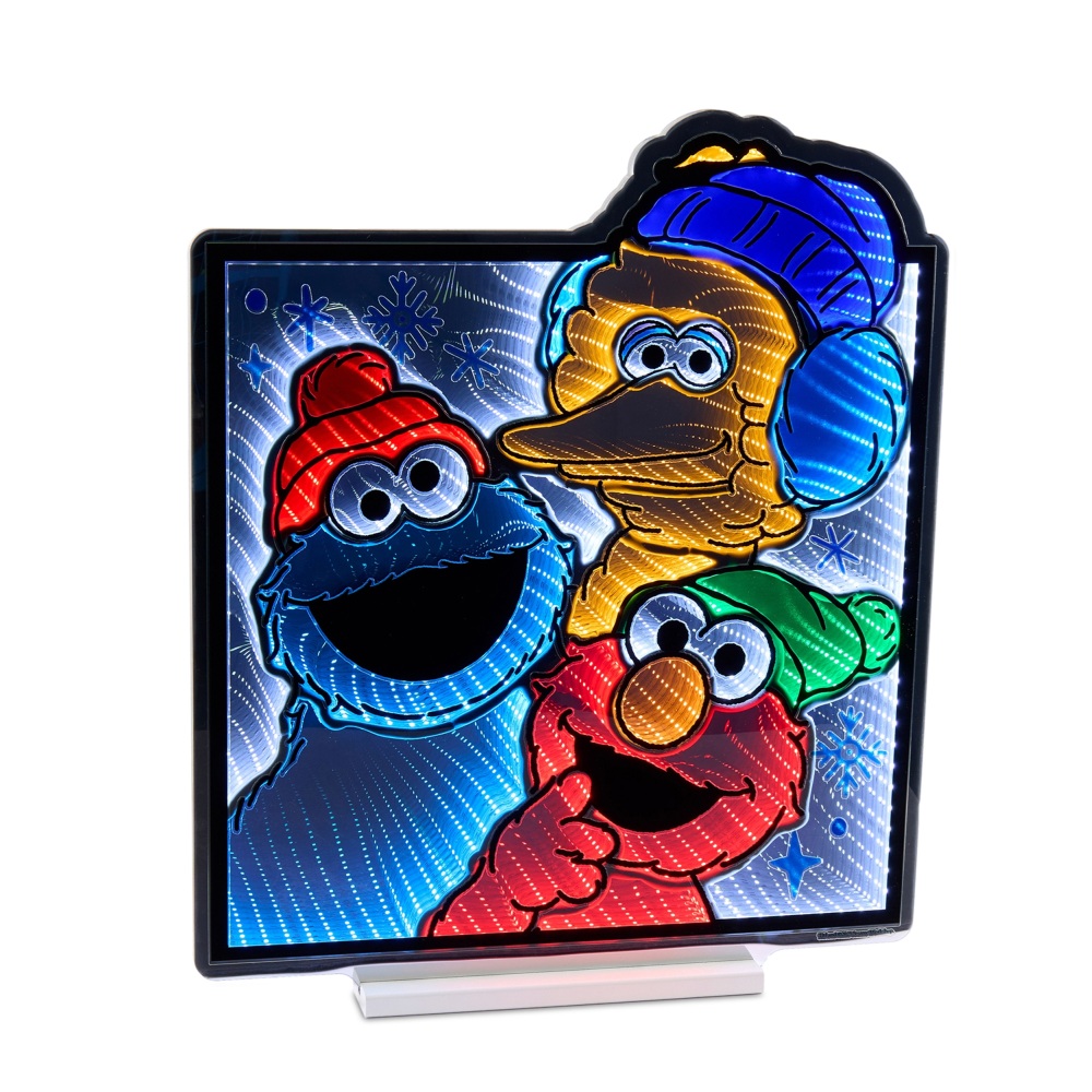 EKKOLIGHT® Sesame Street Characters 25" LED Infinity Light Acrylic Plug-In Decor 99157DS