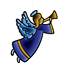 Angel with Horn Ekkolight LED Christmas Decoration 16.5