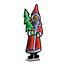 Santa with Pine Tree Ekkolight LED Christmas Decoration 25.25