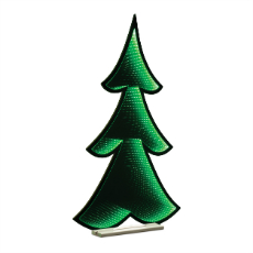 Green Pine Tree Ekkolight LED Christmas Decoration 46"H Acrylic UL Plug - 1.48 Cube.ft 94043DS